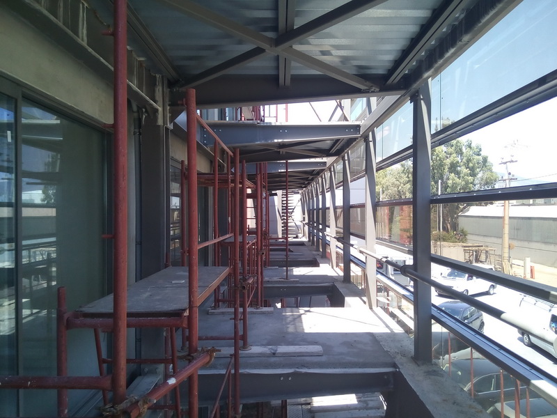 Office & Warehouse Complex, Peania, Athens-Steel structure, Construction phases