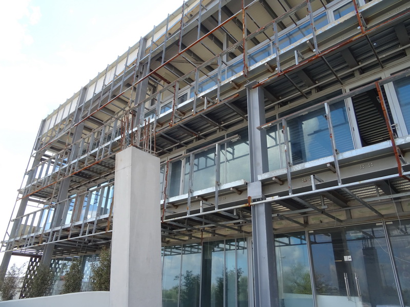 Office & Warehouse Complex, Peania, Athens-Steel structure, Construction phases