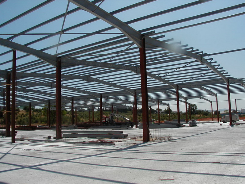 Office & Warehouse Complex, Voyatzoglou Systems, Oinofyta, Athens-Steel frames with long spans
