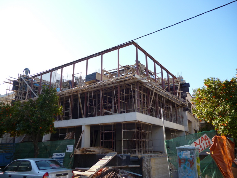Apartment Building, Neo Psychiko, Athens-Construction phases