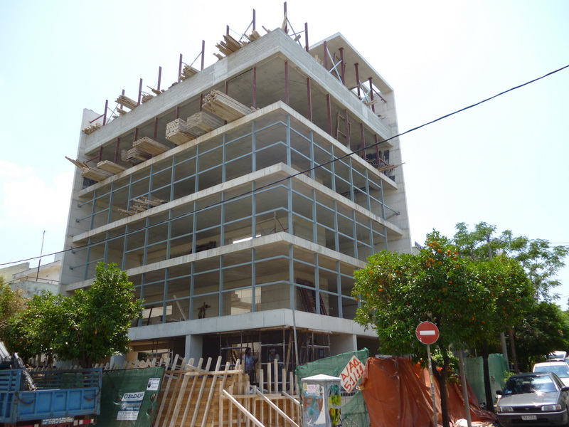 Apartment Building, Neo Psychiko, Athens-Flat slab