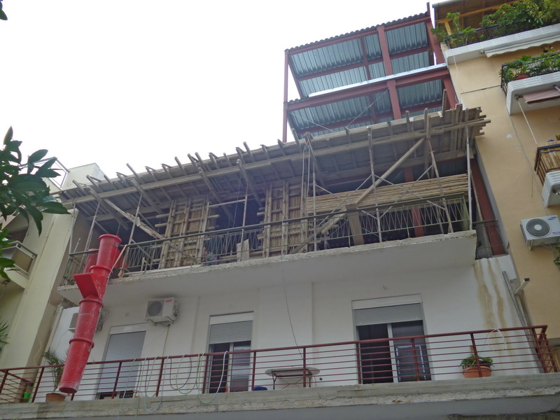 Apartment Building in Chatzikyriakeio, Piraeus-Construction phases