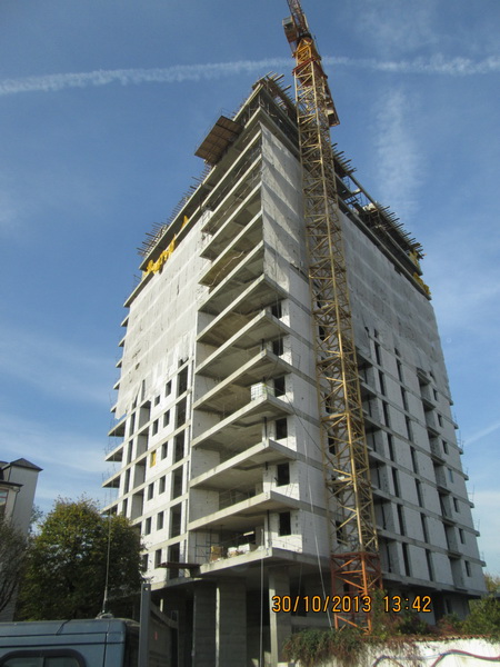 Circului Park Tower, Bucharest-Construction phases