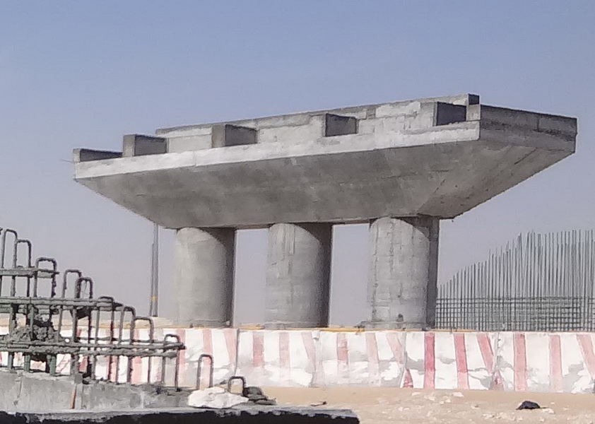 Rail Over - Precast Bridge of 2x33m Spans, Saudi Arabia - Erection of the structure